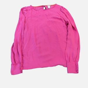 J. Crew Pink Talitha Silk Blouse 4